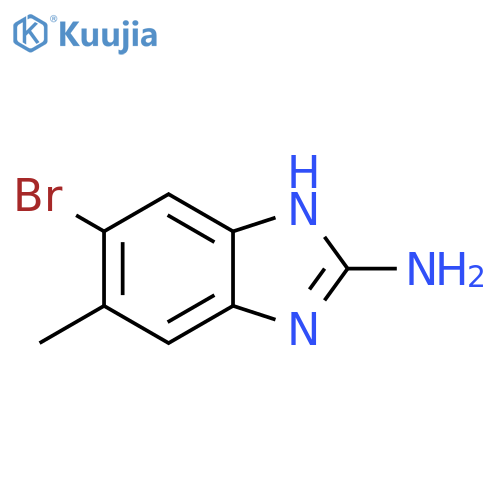 1H-Benzimidazol-2-amine, 6-bromo-5-methyl- structure
