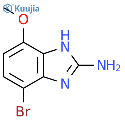 COc1ccc(Br)c2nc(N)[nH]c12 structure
