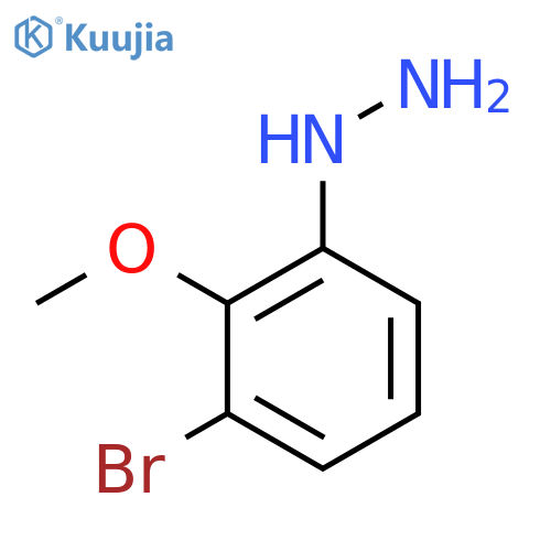 (3-Bromo-2-methoxyphenyl)hydrazine structure