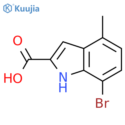 7-bromo-4-methyl-1H-indole-2-carboxylic acid structure