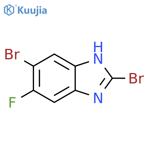 2,5-Dibromo-6-fluoro-1h-1,3-benzodiazole structure