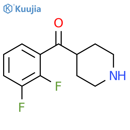 4-(2,3-Difluorobenzoyl)piperidine structure