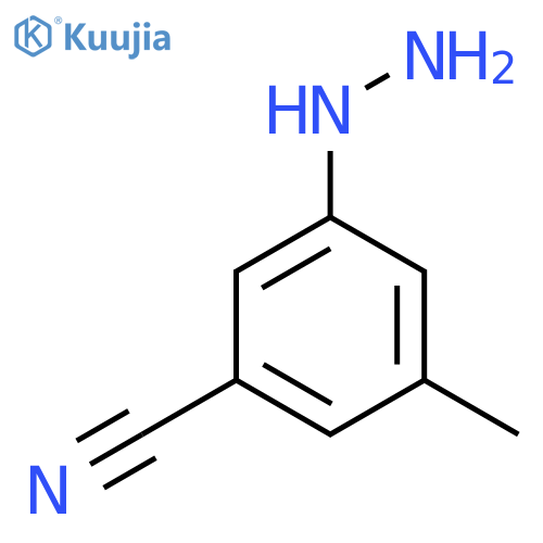 3-Cyano-5-methylphenylhydrazine structure