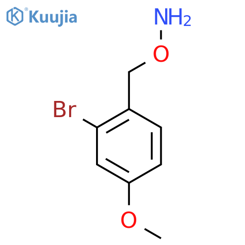 O-(2-bromo-4-methoxyphenyl)methylhydroxylamine structure