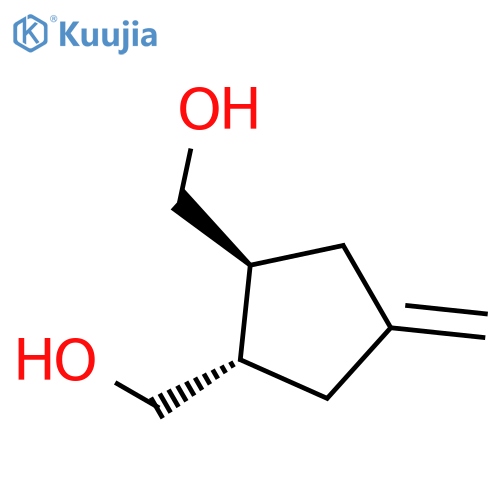 1,2-Cyclopentanedimethanol, 4-methylene-, (1S-trans)- structure