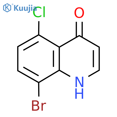 8-Bromo-5-chloroquinolin-4-ol structure