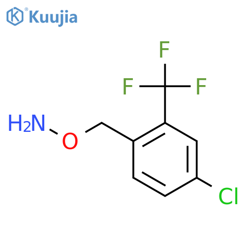 O-{4-chloro-2-(trifluoromethyl)phenylmethyl}hydroxylamine structure