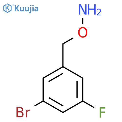 O-(3-bromo-5-fluorophenyl)methylhydroxylamine structure