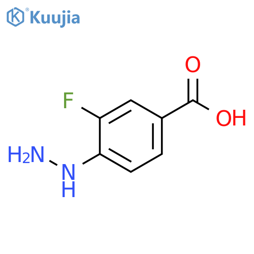 3-fluoro-4-hydrazinylbenzoic acid structure