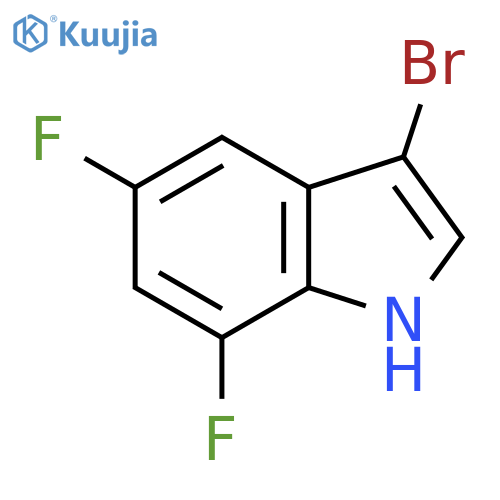 3-Bromo-5,7-difluoro-1H-indole structure