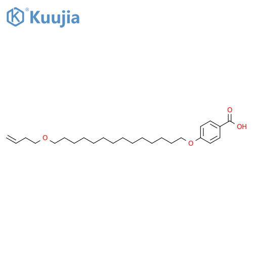 Benzoic acid, 4-[[14-(3-butenyloxy)tetradecyl]oxy]- structure