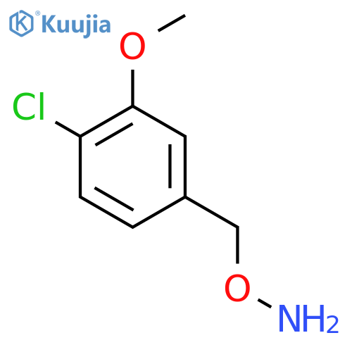 O-(4-chloro-3-methoxyphenyl)methylhydroxylamine structure