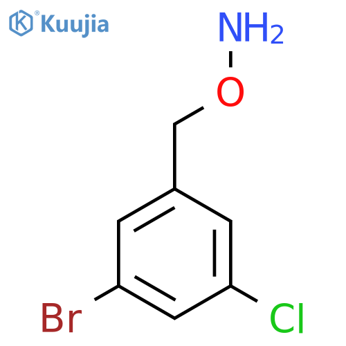 O-(3-bromo-5-chlorophenyl)methylhydroxylamine structure