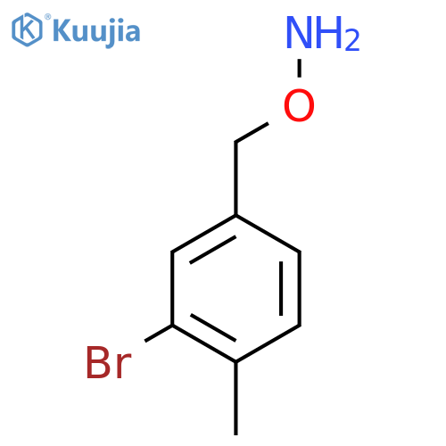 O-(3-bromo-4-methylphenyl)methylhydroxylamine structure