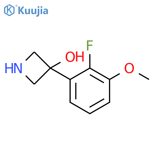 3-(2-fluoro-3-methoxyphenyl)azetidin-3-ol structure