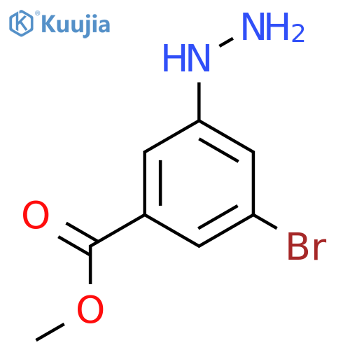 Methyl 3-bromo-5-hydrazinylbenzoate structure