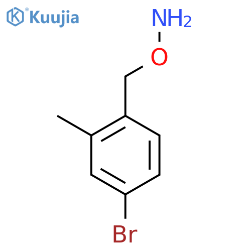 O-(4-bromo-2-methylphenyl)methylhydroxylamine structure