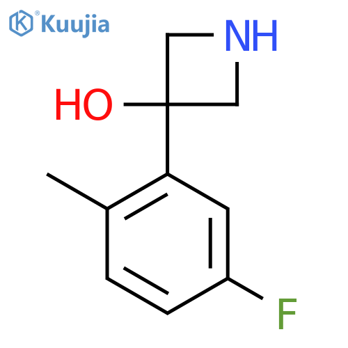 3-(5-fluoro-2-methylphenyl)azetidin-3-ol structure