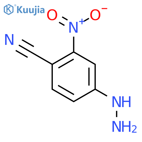 4-Cyano-3-nitrophenylhydrazine structure