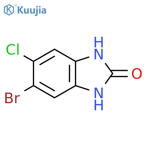 5-bromo-6-chloro-2,3-dihydro-1H-1,3-benzodiazol-2-one structure