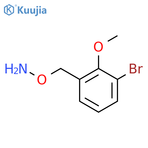 O-(3-bromo-2-methoxyphenyl)methylhydroxylamine structure