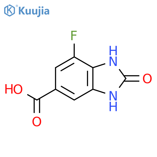 7-fluoro-2-oxo-2,3-dihydro-1H-1,3-benzodiazole-5-carboxylic acid structure