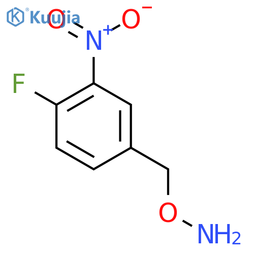 O-(4-fluoro-3-nitrophenyl)methylhydroxylamine structure