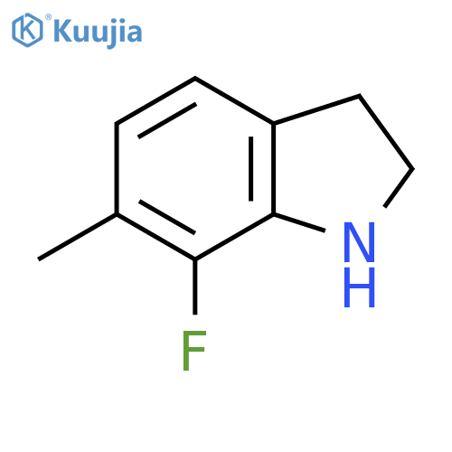 7-fluoro-6-methyl-2,3-dihydro-1H-indole structure
