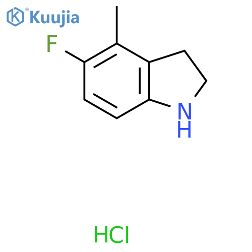 5-Fluoro-4-methylindoline hydrochloride structure
