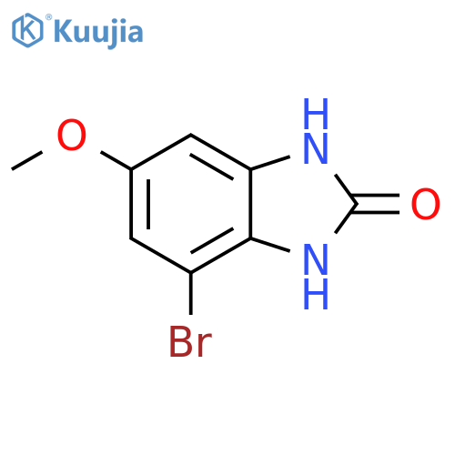 4-Bromo-6-methoxy-1,3-dihydro-benzoimidazol-2-one structure