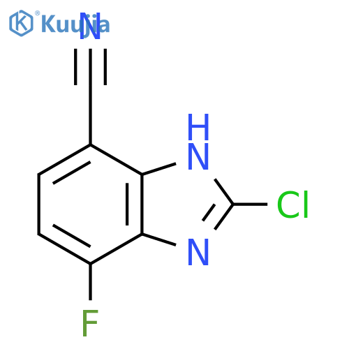 2-Chloro-4-cyano-7-fluoro-1H-benzimidazole structure