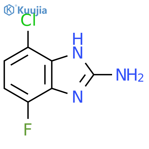 2-Amino-4-chloro-7-fluoro-1H-benzimidazole structure