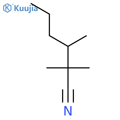 2,2,3-trimethylhexanenitrile structure