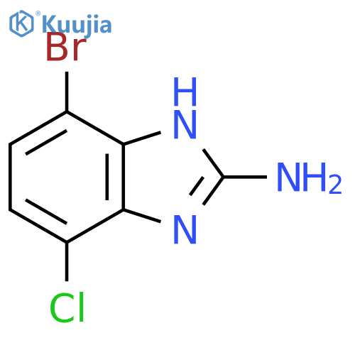 2-Amino-7-bromo-4-chloro-1H-benzimidazole structure