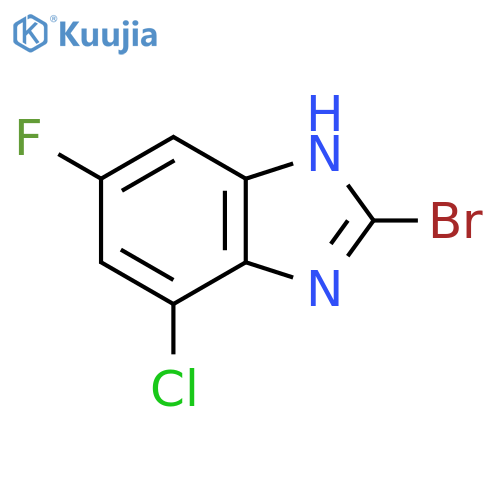 2-Bromo-7-chloro-5-fluoro-1H-benzimidazole structure