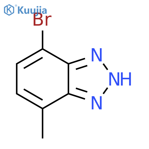 7-bromo-4-methyl-1H-1,2,3-benzotriazole structure