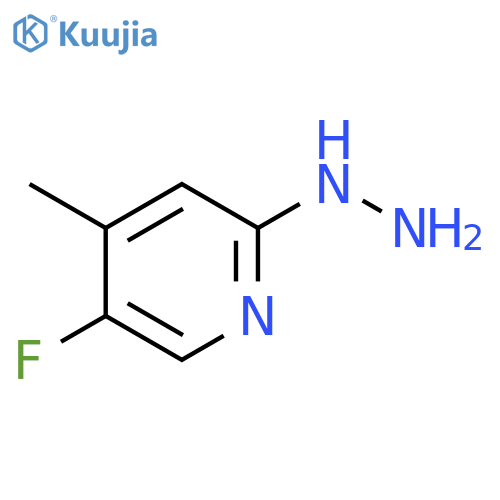 5-Fluoro-2-hydrazinyl-4-methylpyridine structure