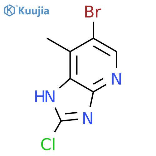 6-Bromo-2-Chloro-7-Methyl-3h-Imidazo4,5-BPyridine structure