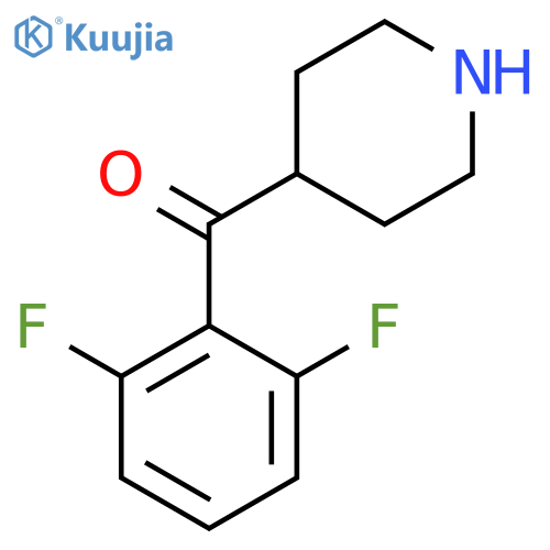 (2,6-Difluorophenyl)-4-piperidinyl-methanone structure