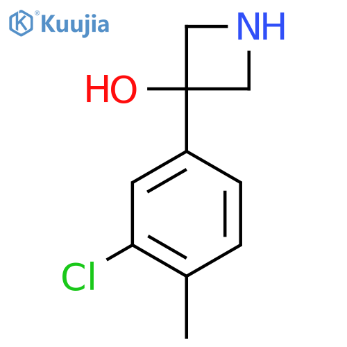 3-(3-chloro-4-methylphenyl)azetidin-3-ol structure