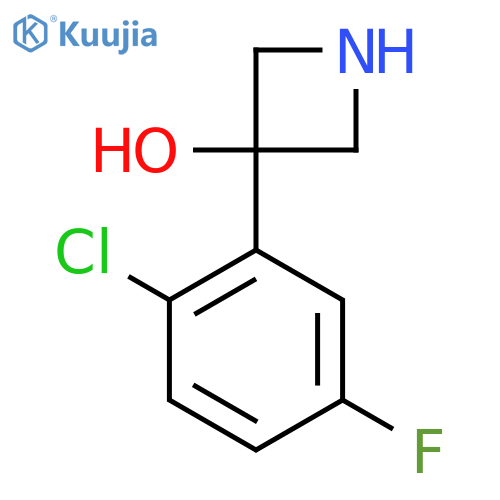 3-(2-chloro-5-fluorophenyl)azetidin-3-ol structure