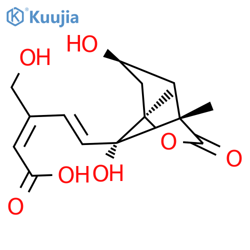 (2E,4E)-5-((1S,3S,5R,8S)-3,8-dihydroxy-1,5-dimethyl-7-oxo-6-oxabicyclo[3.2.1]octan-8-yl)-3-(hydroxymethyl)penta-2,4-dienoic acid structure