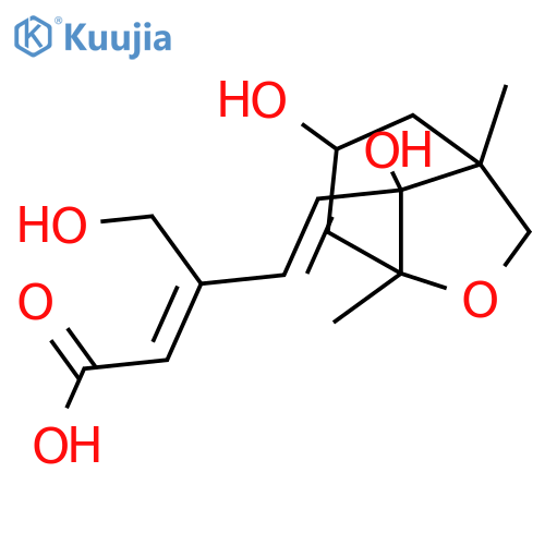 5,13-Epoxy-3,6-dihydroxycyclofarnesa-7,9-dien-11-oic acid; (3R,5R,6S,7E,9Z)-form, 15-Hydroxy structure
