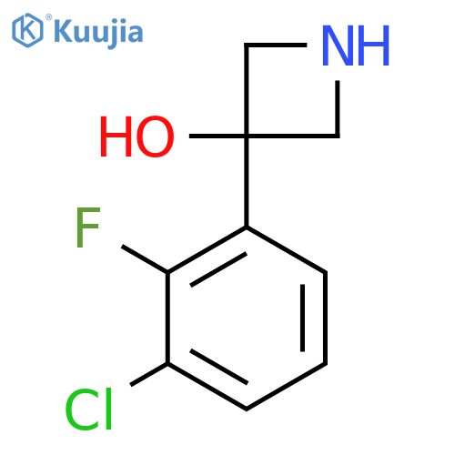 3-(3-chloro-2-fluorophenyl)azetidin-3-ol structure