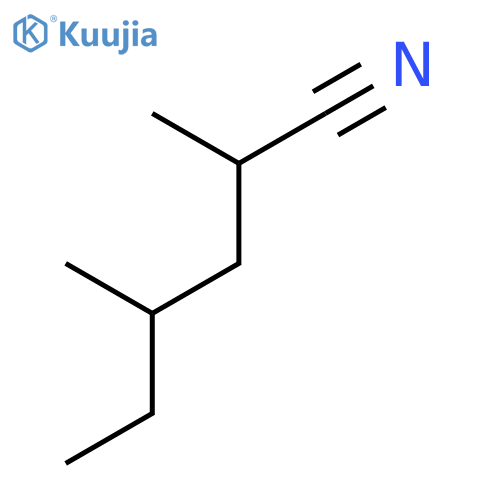 Hexanenitrile, 2,4-dimethyl- structure