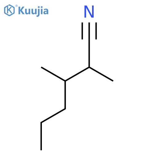2,3-dimethylhexanenitrile structure