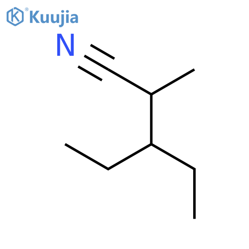 3-ethyl-2-methylpentanenitrile structure