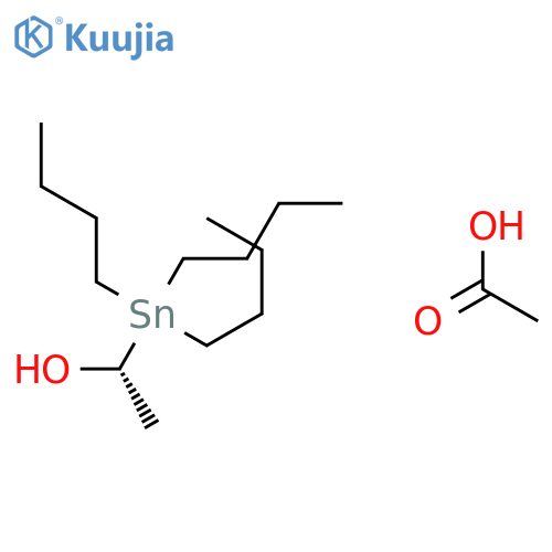 Ethanol, 1-(tributylstannyl)-, acetate, (R)- structure