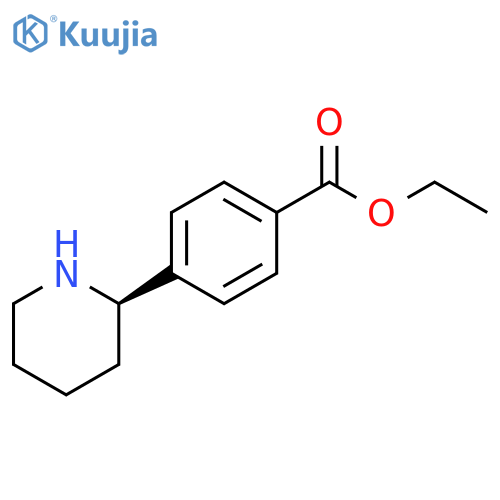 ethyl (R)-4-(piperidin-2-yl)benzoate hydrochloride structure