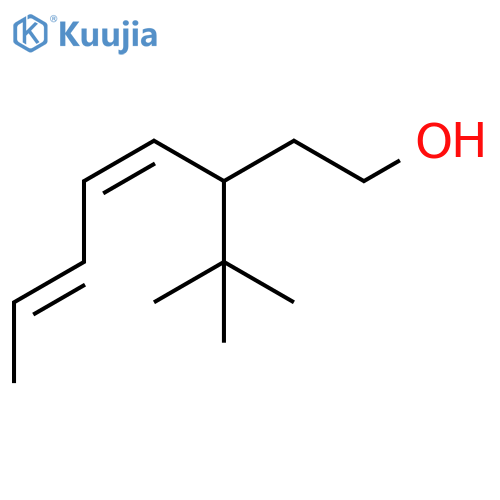 4,6-Octadien-1-ol, 3-(1,1-dimethylethyl)-, (Z,E)- structure